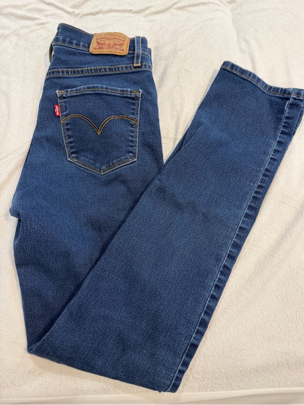 Levi's Women's High-Rise Straight Jeans - Deep Blue Denim